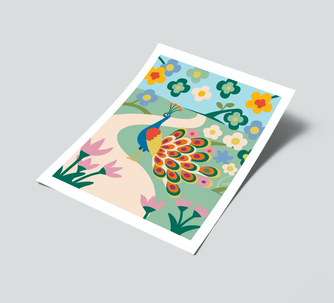 Peacock sticker sheet by CUTE ANIMALS