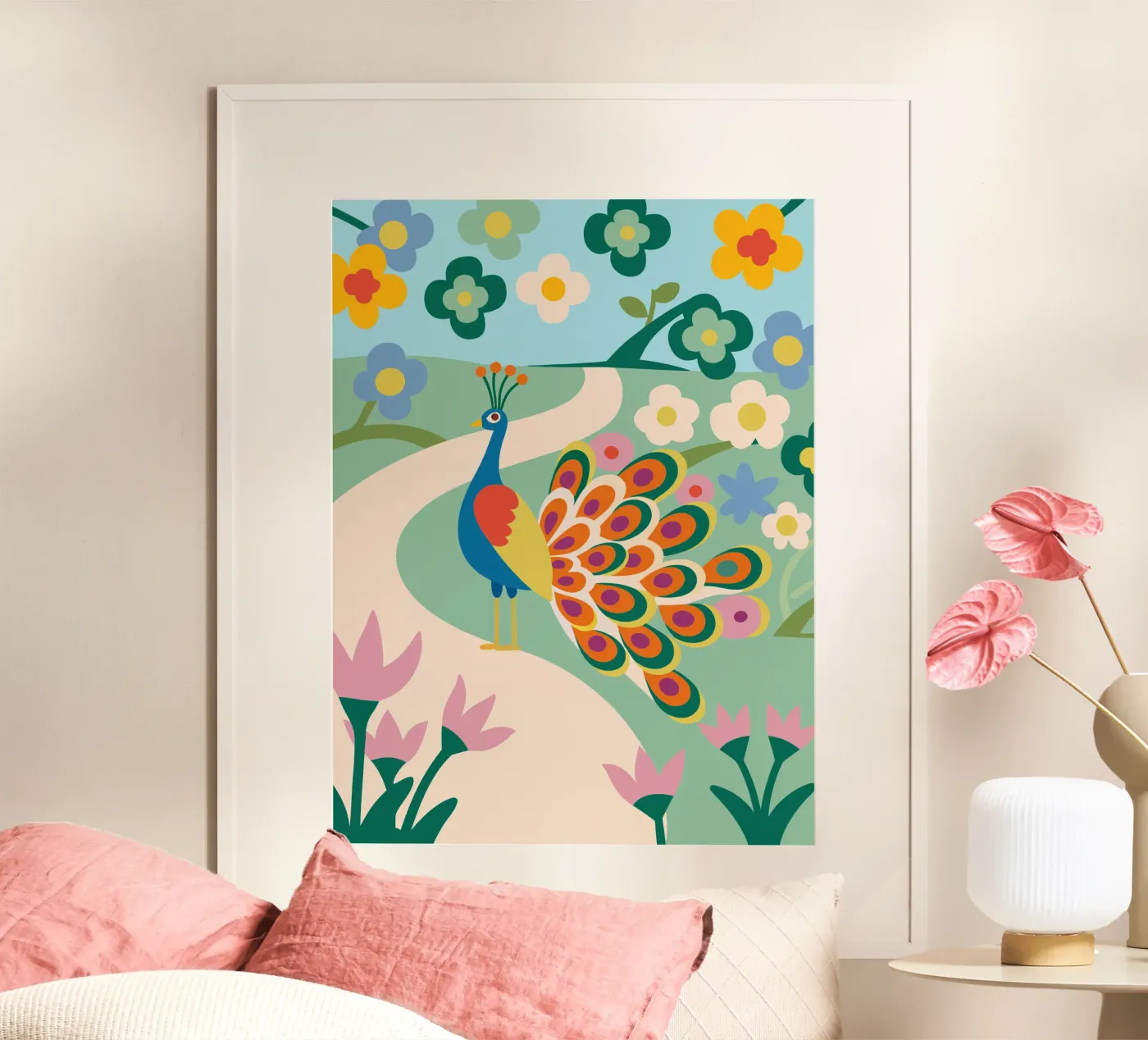 Peacock poster by CUTE ANIMALS