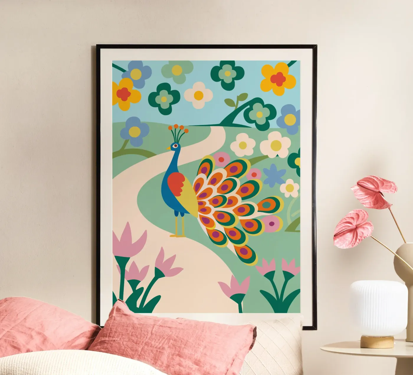 Peacock poster by CUTE ANIMALS
