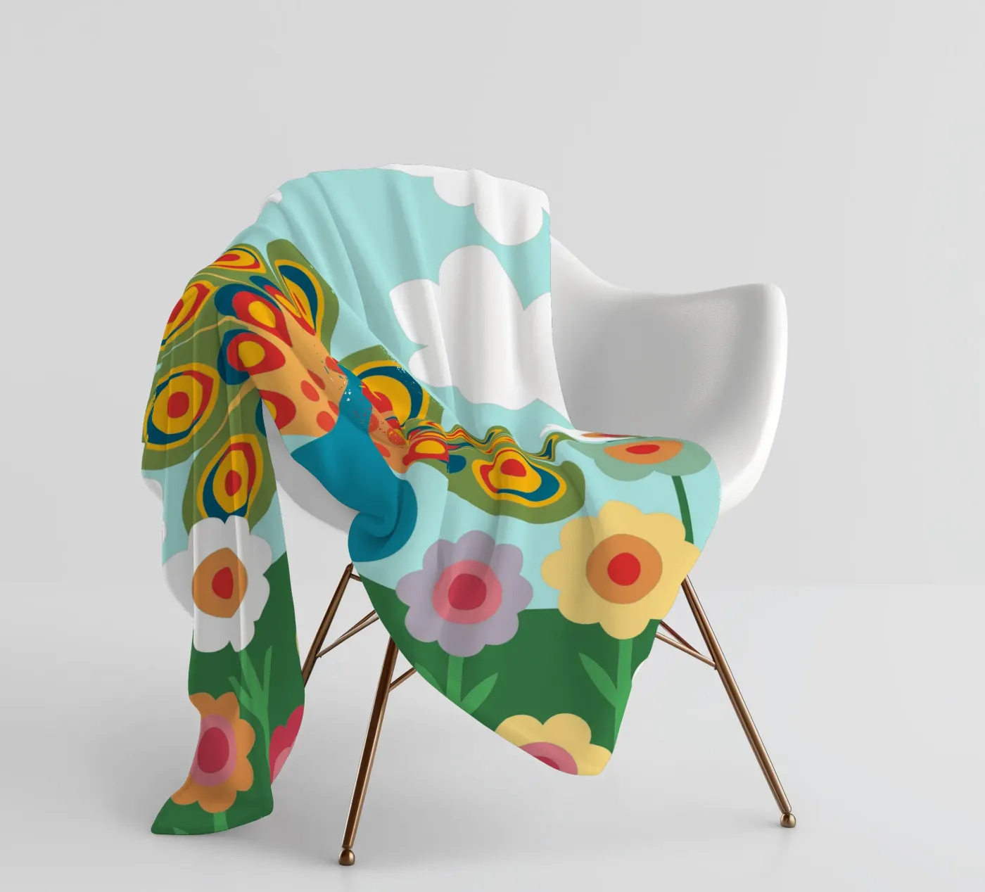 Pfau Fleecedecke von CUTE ANIMALS