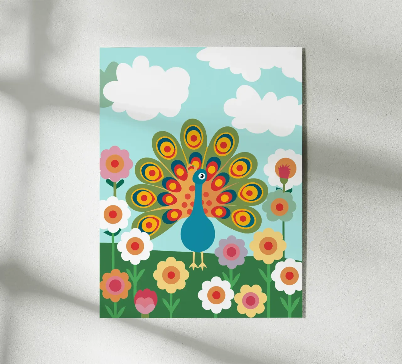 Pauw acryl van CUTE ANIMALS