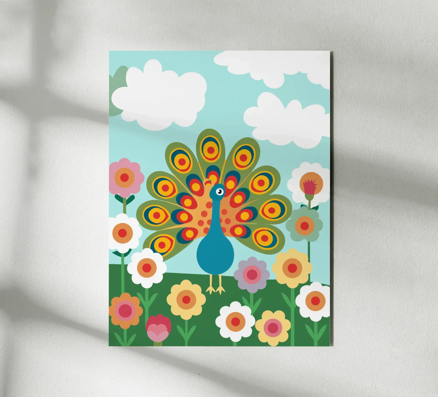 Pavone alluminio dibond da CUTE ANIMALS