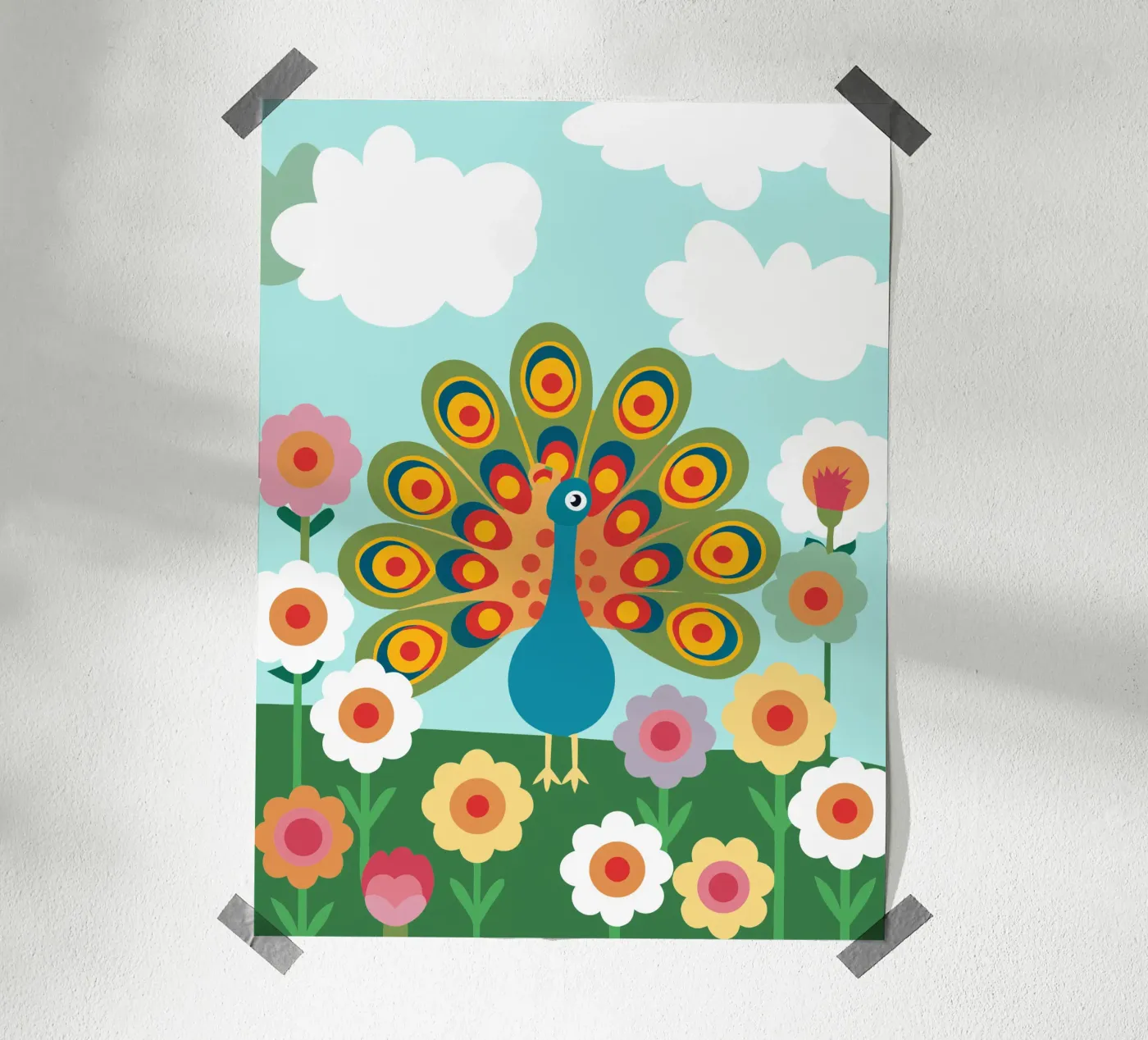 Peacock poster by CUTE ANIMALS