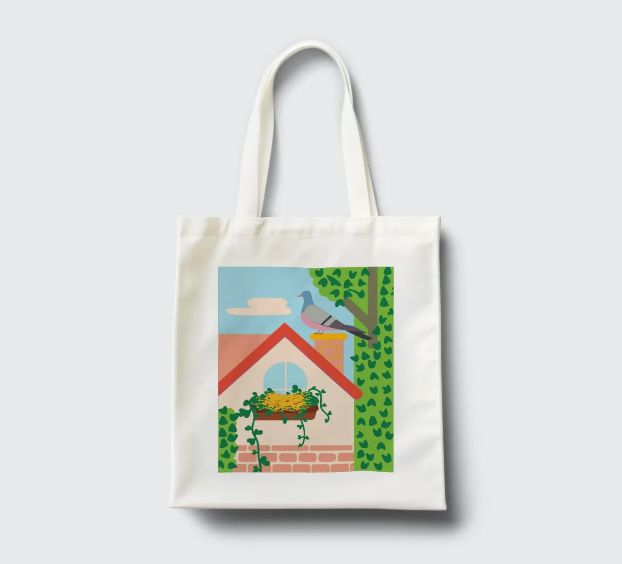 Il piccione sul tetto borsa in juta da CUTE ANIMALS