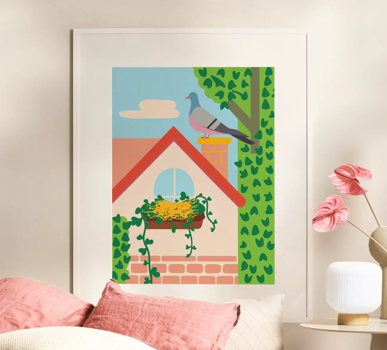Il piccione sul tetto carta hahnemühle da CUTE ANIMALS