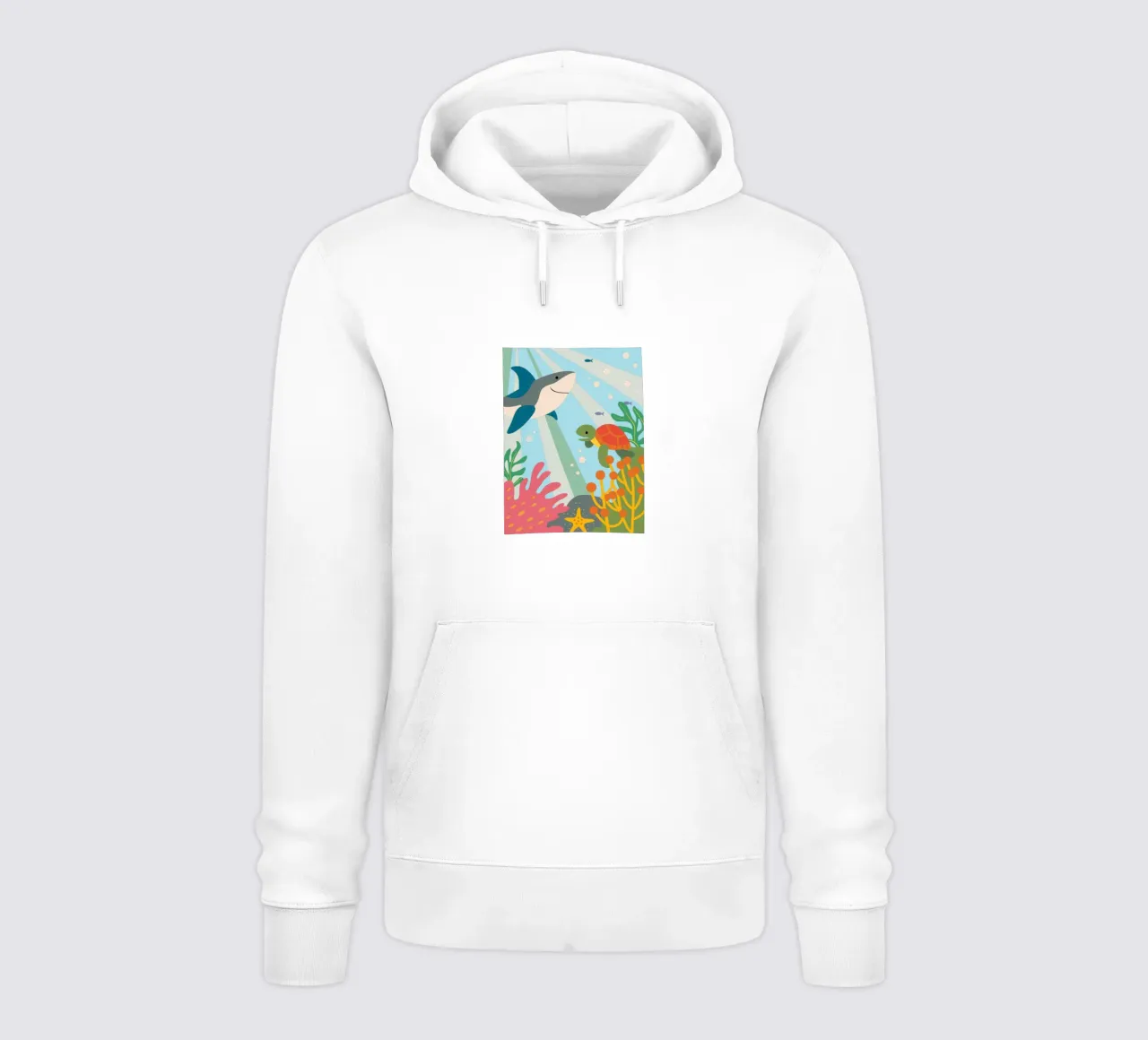 Squali e tartarughe felpa con cappuccio da CUTE ANIMALS