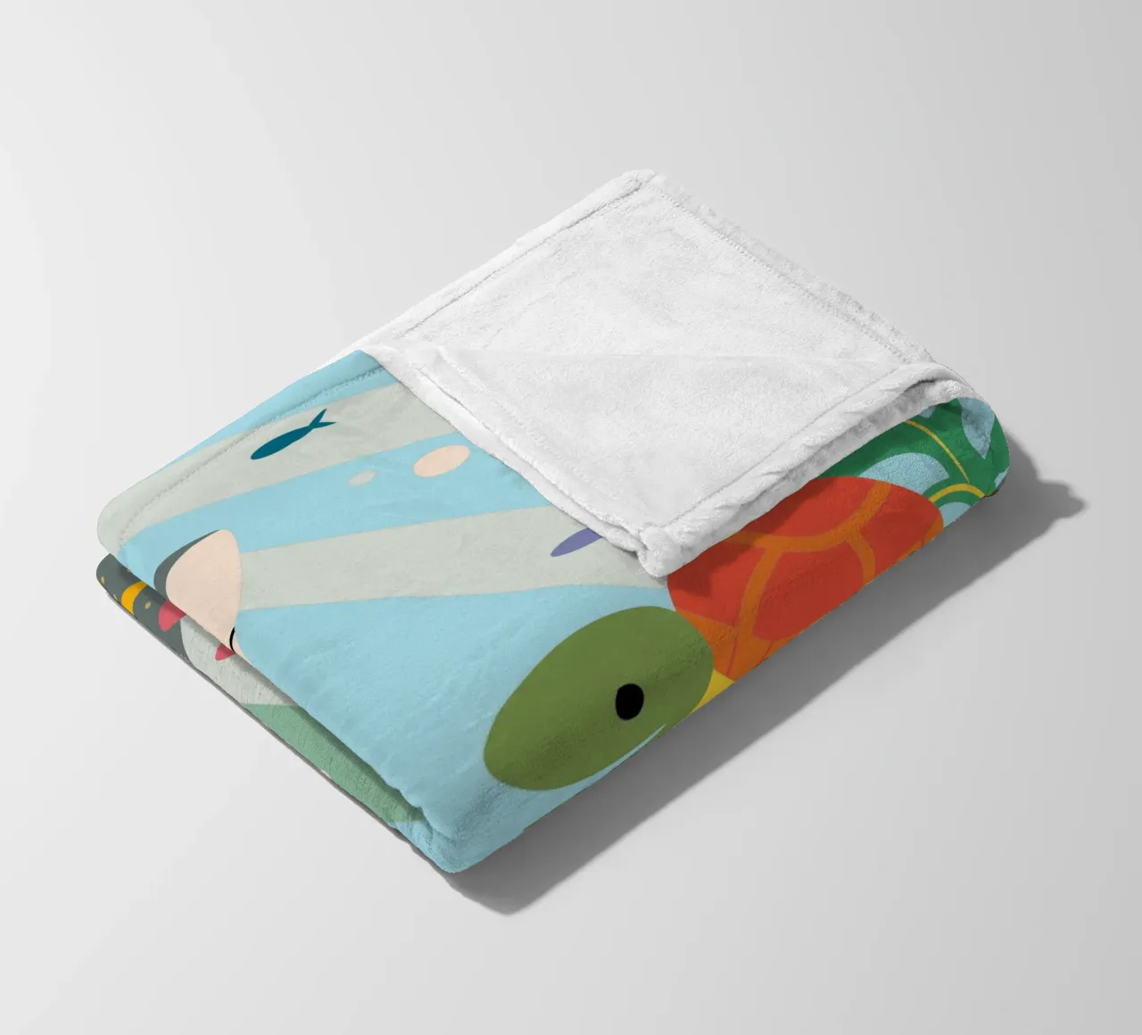 Squali e tartarughe coperta in pile da CUTE ANIMALS