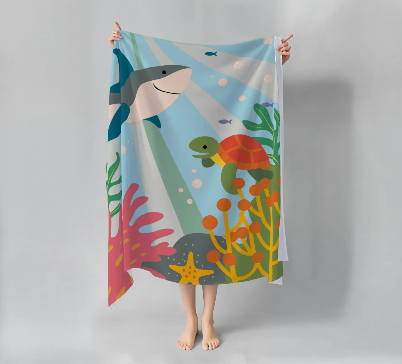 Squali e tartarughe telo mare da CUTE ANIMALS