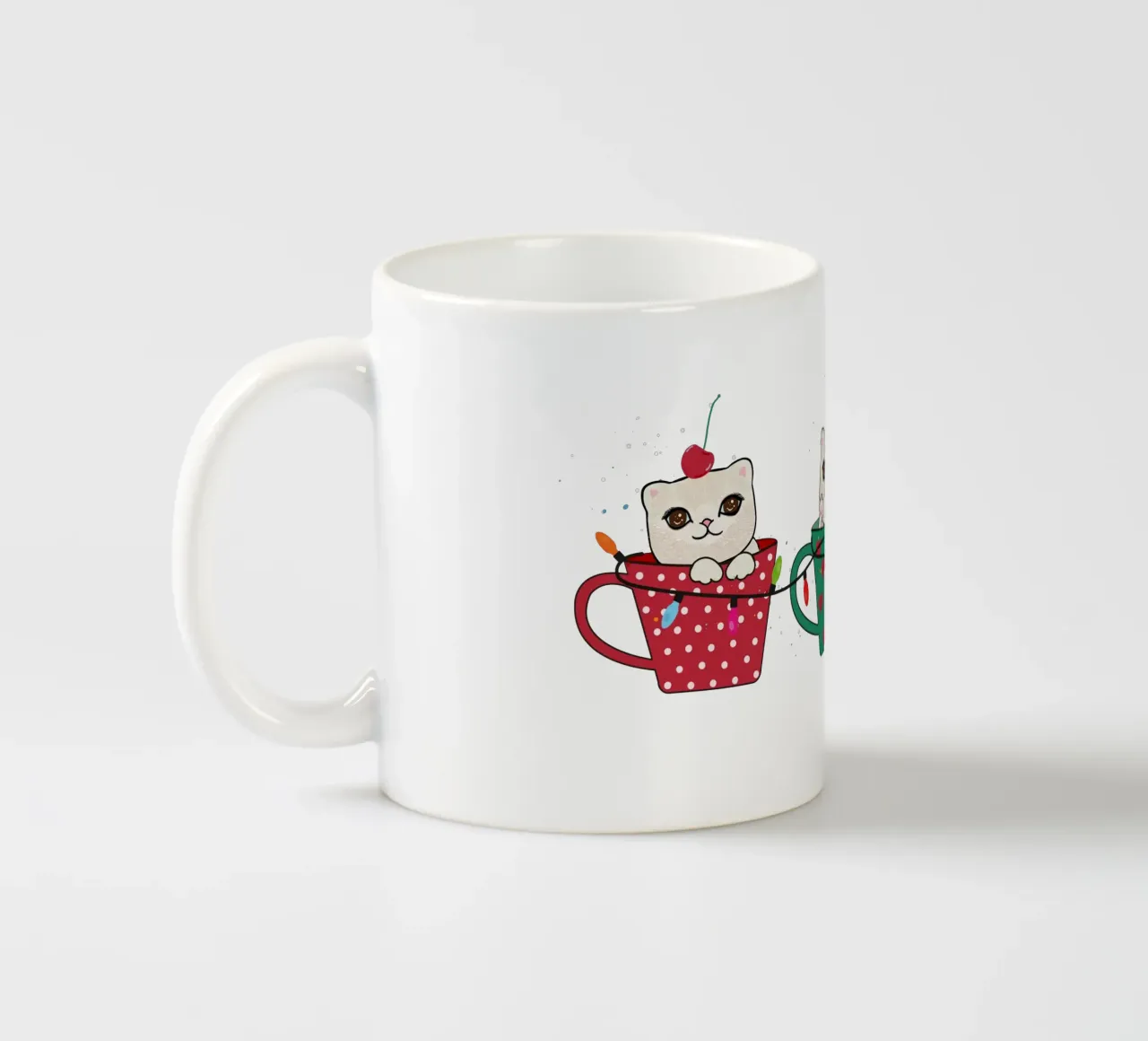Gattini carini con tazze di caffè tazza in ceramica da gulsengunel