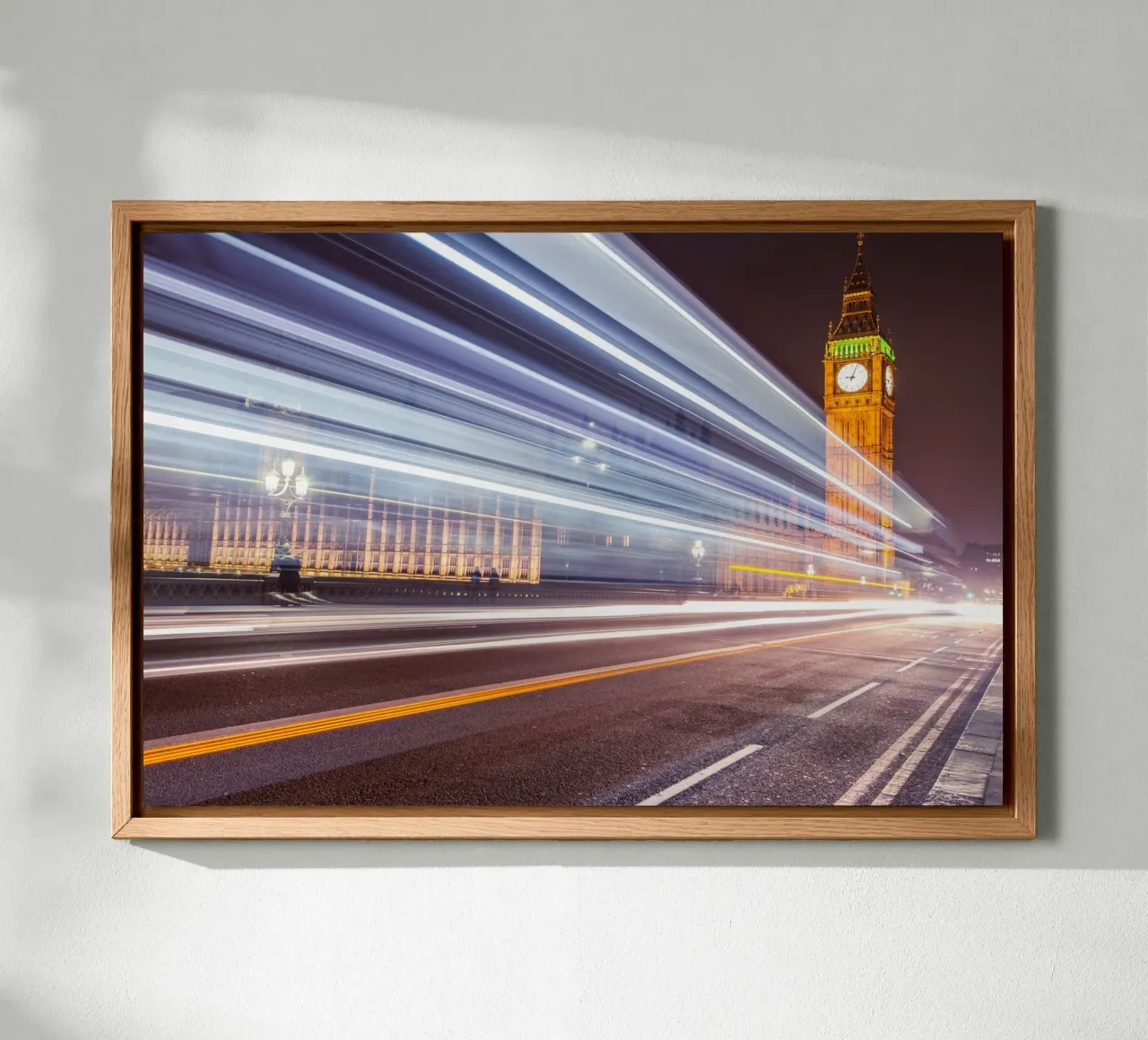 Time Stream, Londra tela con Cornice a cassetta da Wanderlust Vibes