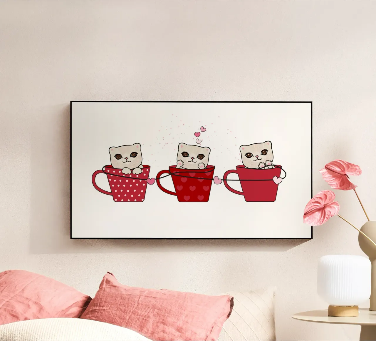 Simpatici gattini con tazze da caffè plexiglass da gulsengunel