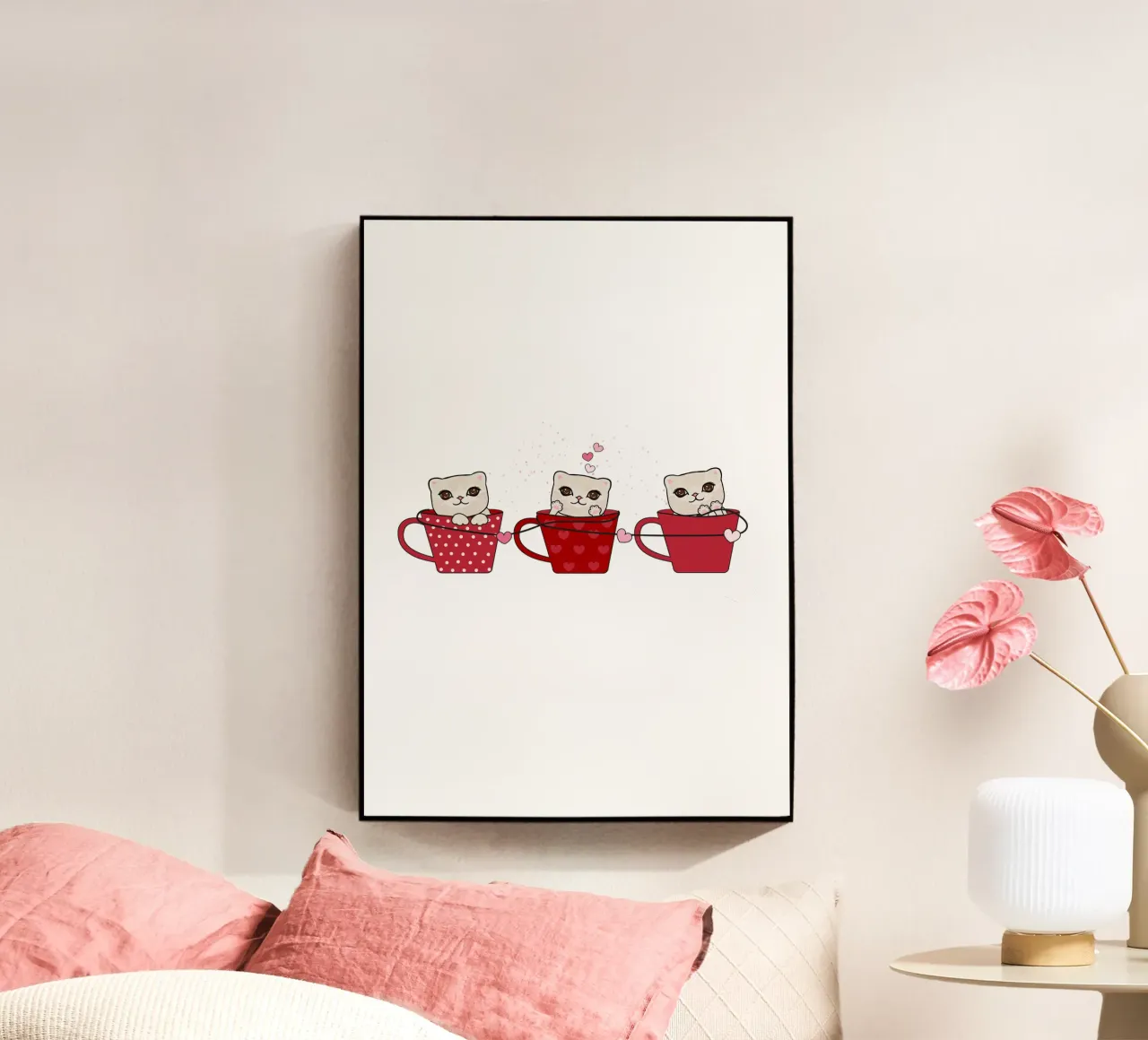 Simpatici gattini con tazze da caffè plexiglass da gulsengunel