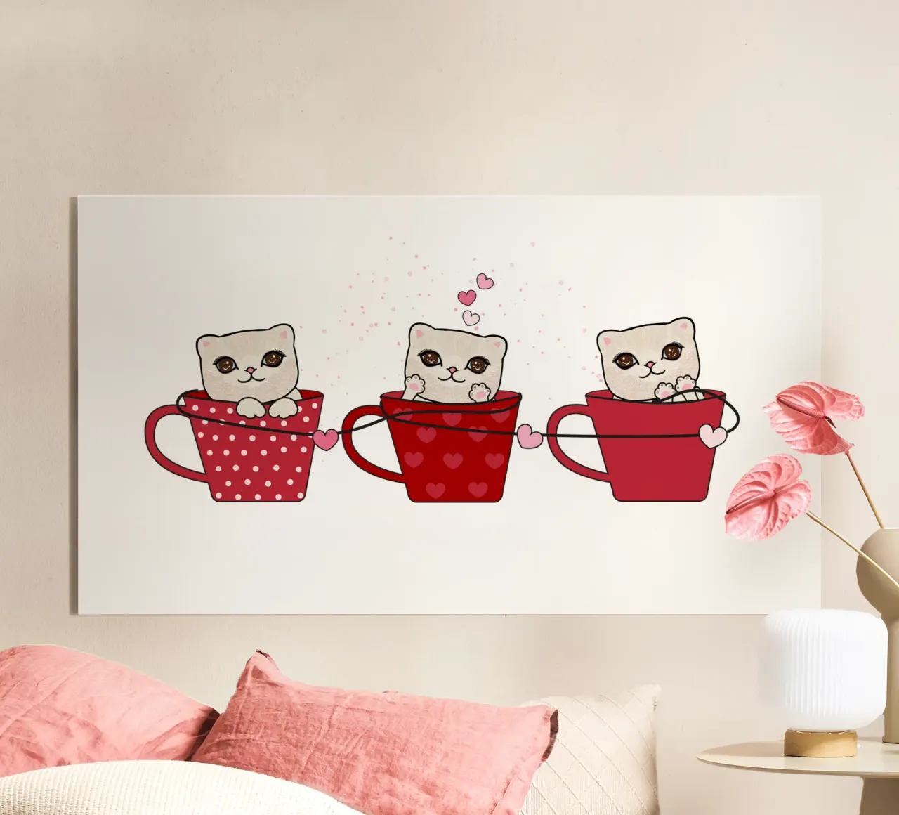 Simpatici gattini con tazze da caffè plexiglass da gulsengunel