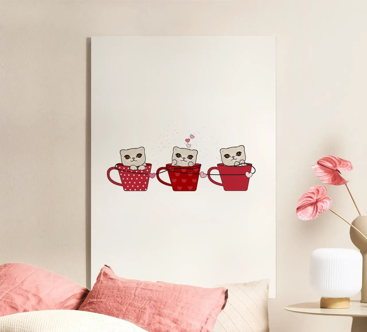 Simpatici gattini con tazze da caffè plexiglass da gulsengunel