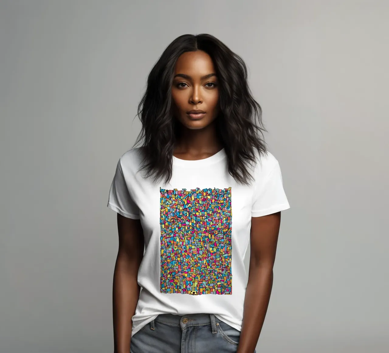 Favela II women's fitted t-shirt by Ninhol
