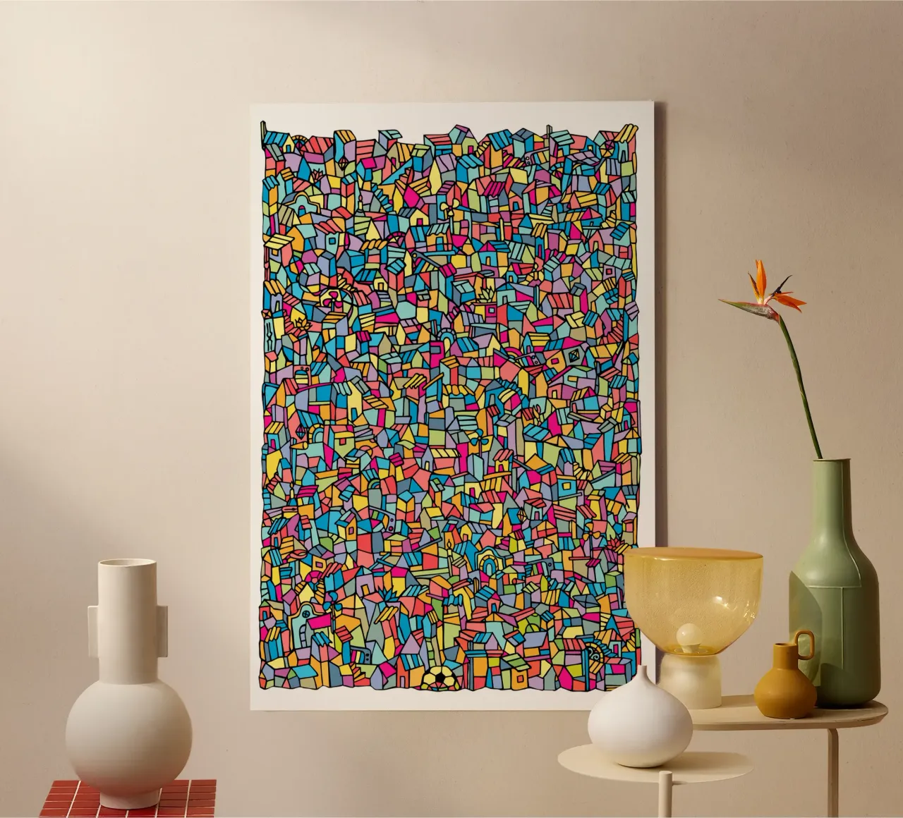 Favela II canvas by Ninhol