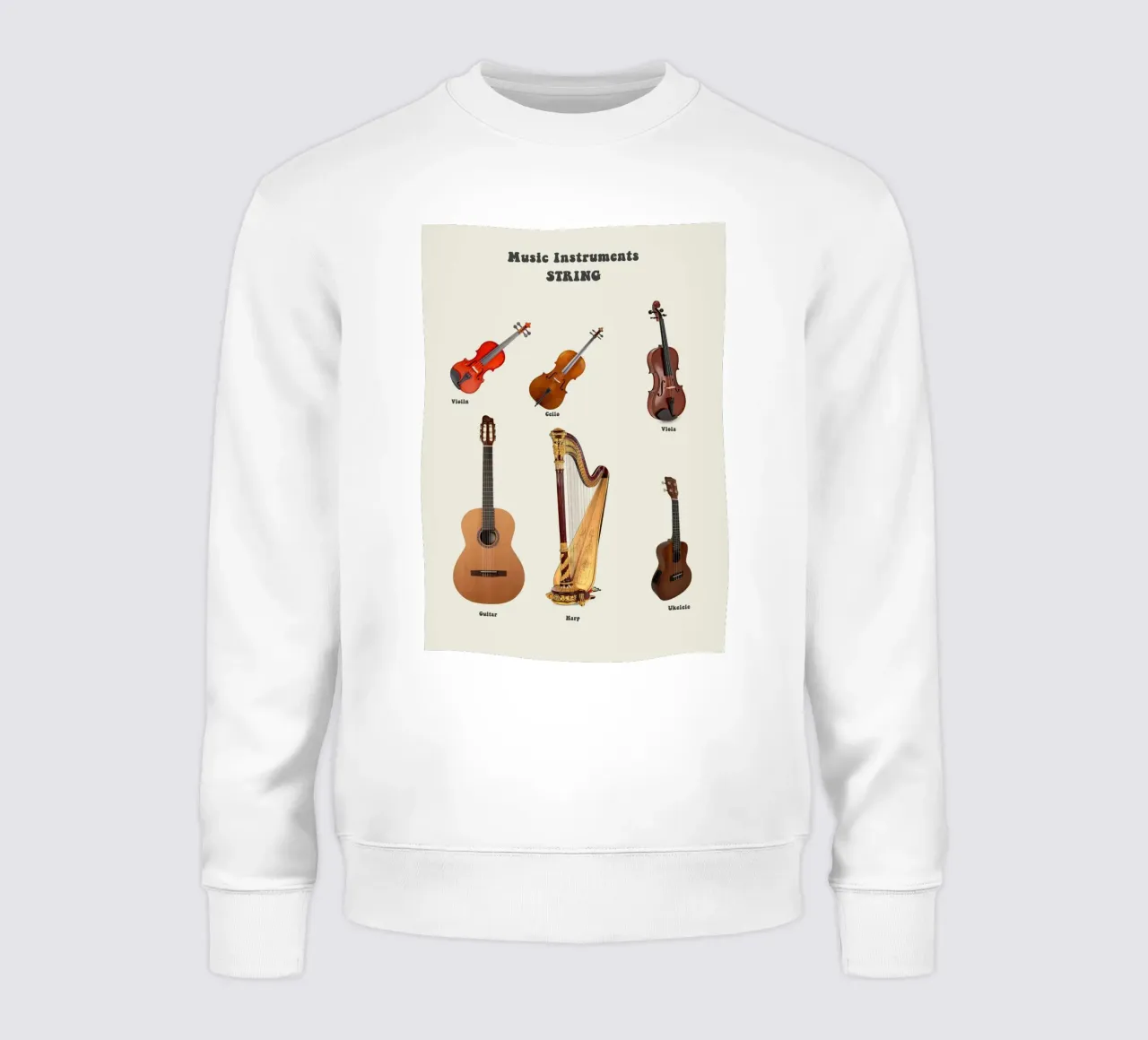 String Instruments Guitar Violin felpa da Attaboy Dsgn