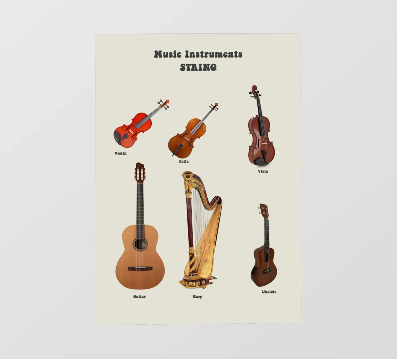 String Instruments Guitar Violin pellicola backlit da Attaboy Dsgn