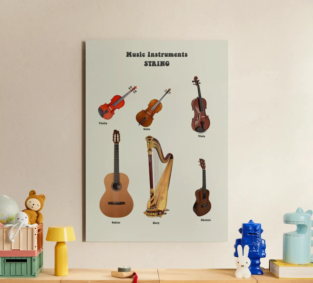 String Instruments Guitar Violin alluminio dibond da Attaboy Dsgn