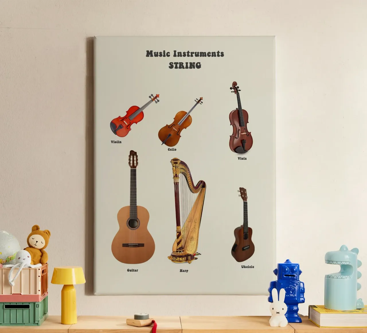 String Instruments Guitar Violin tela da Attaboy Dsgn