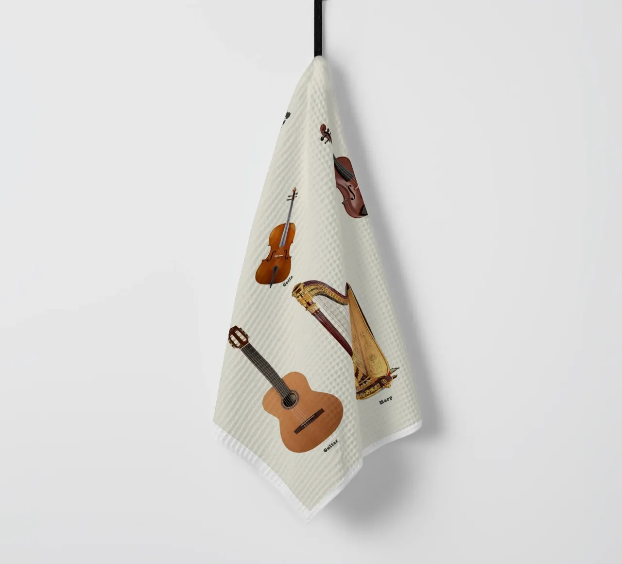 String Instruments Guitar Violin torchon de Attaboy Dsgn