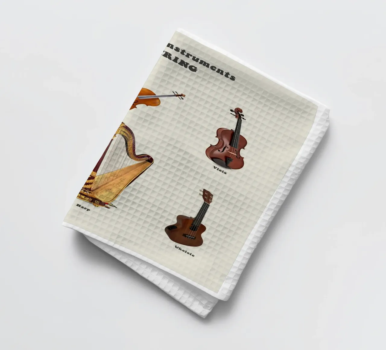 String Instruments Guitar Violin torchon de Attaboy Dsgn