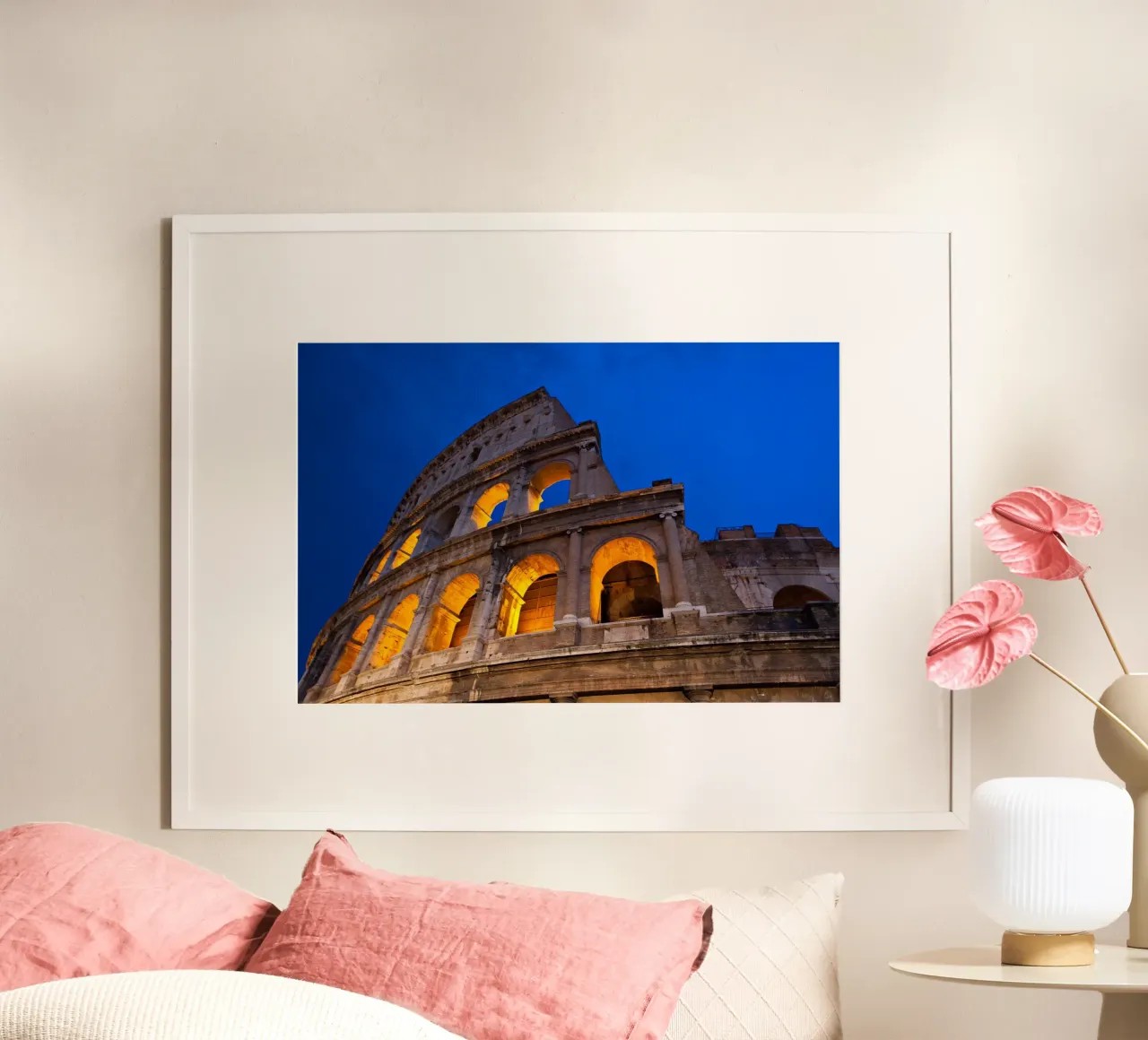 Il bagliore del Colosseo, Roma carta hahnemühle da Wanderlust Vibes