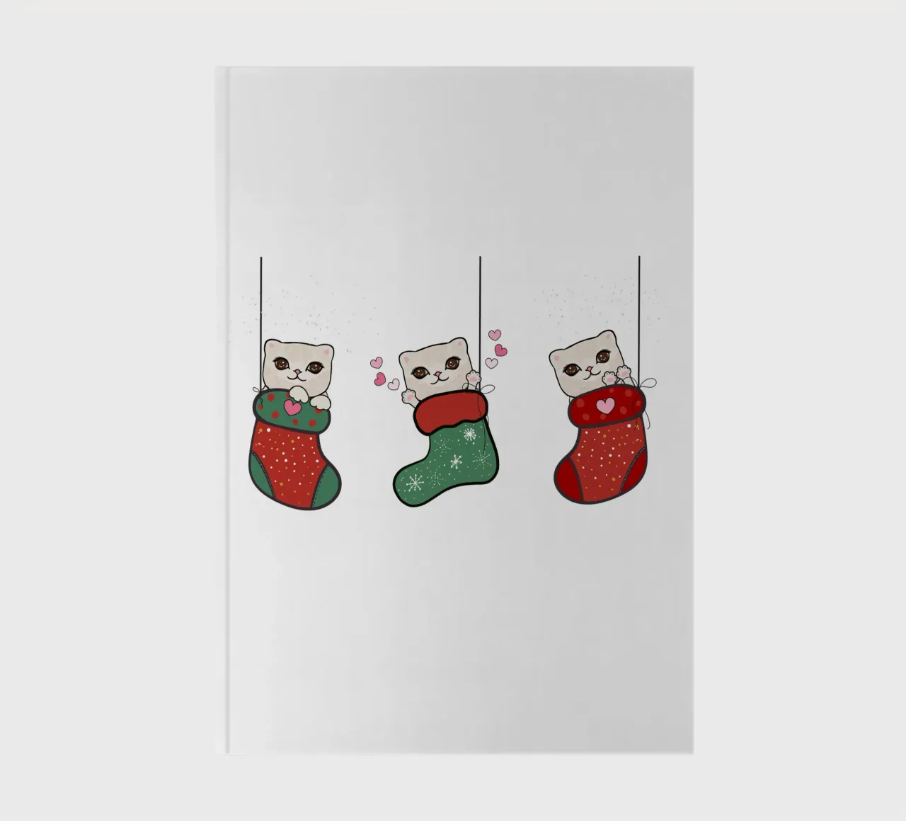 Appendere simpatici gattini con calze di Natale diario da gulsengunel