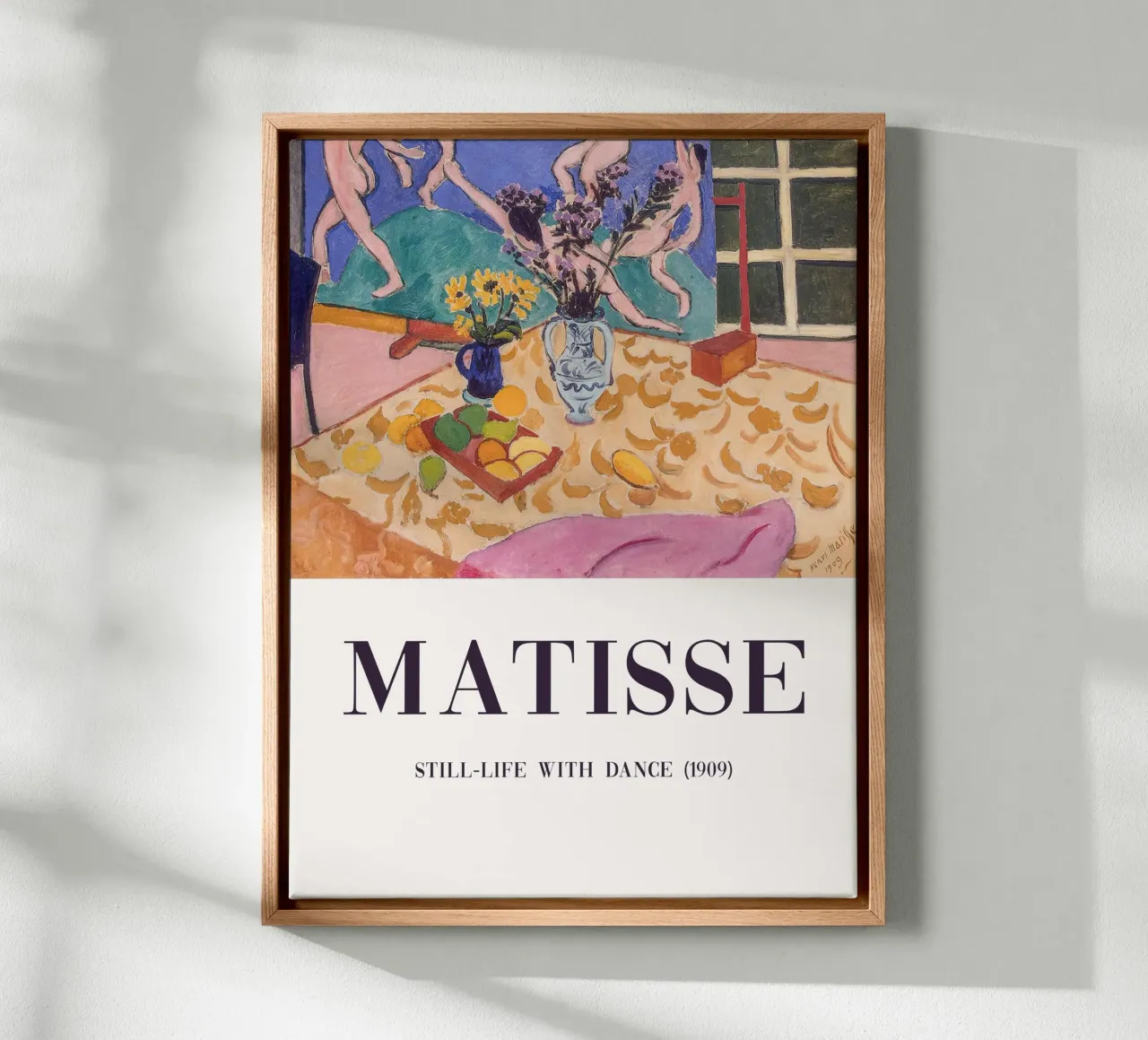 Matisse, Still Life with Dance canvas with Floater frame by Carinaprint