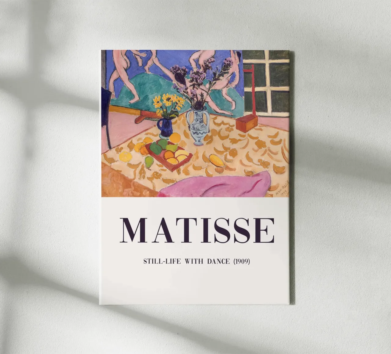 Matisse, Still Life with Dance canvas with Floater frame by Carinaprint