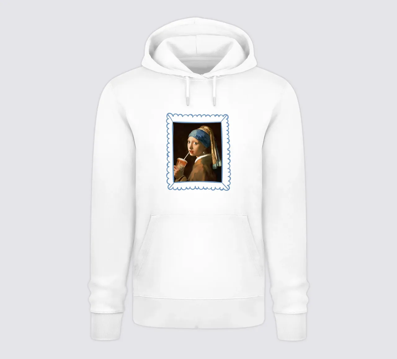 Ragazza con caffè freddo felpa con cappuccio da Jonas Loose