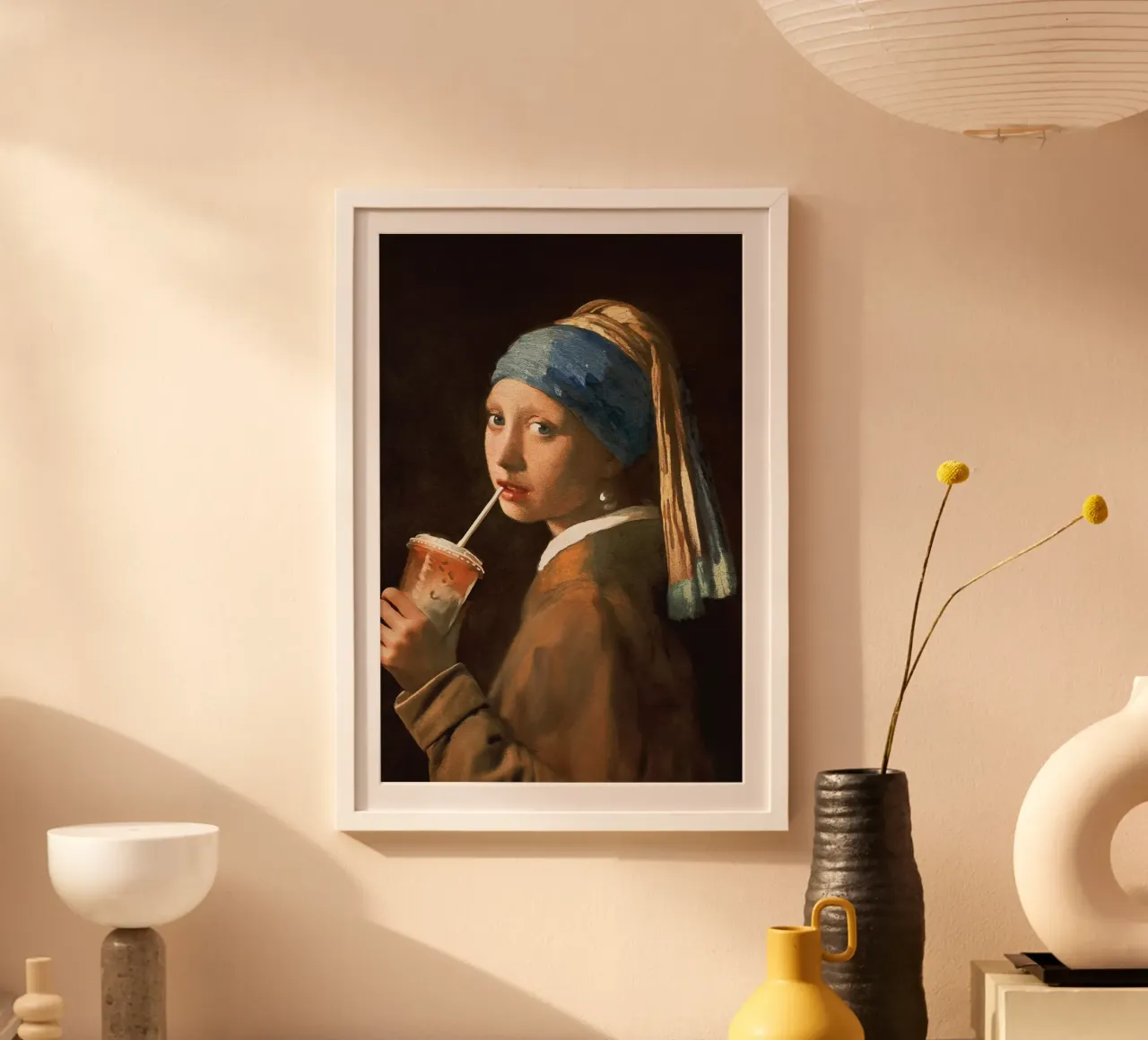 Ragazza con caffè freddo poster da Jonas Loose