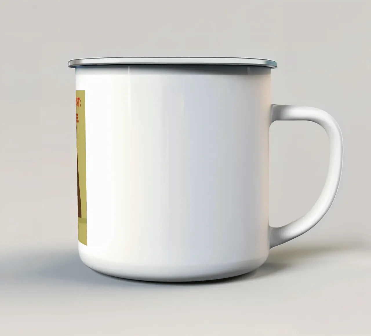 Ma prima il caffè - Tazza da caffè con gatto grande tazza in smalto da Lisa Jureczko Arts Illustration