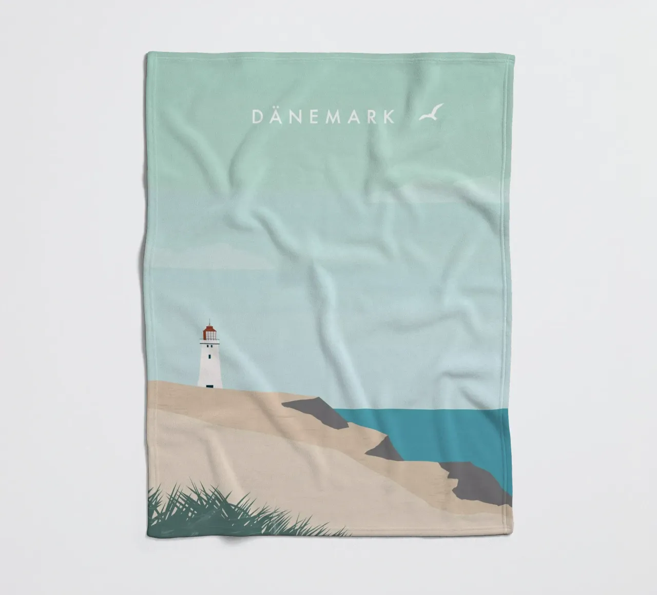 Denmark fleece blanket by Katinka Reinke