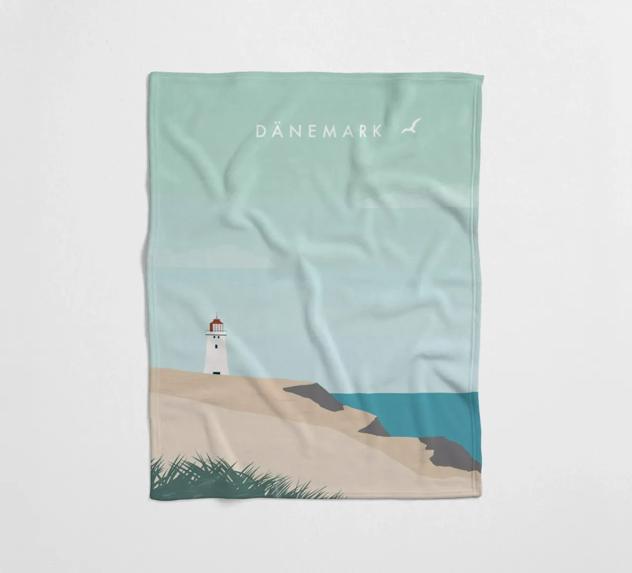 Denmark fleece blanket by Katinka Reinke