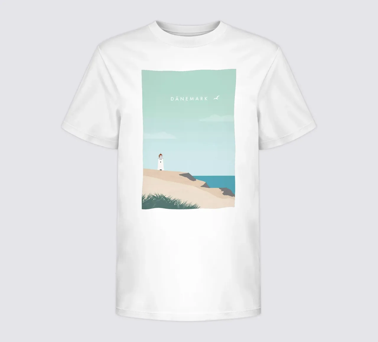 Denmark kids t-shirt by Katinka Reinke