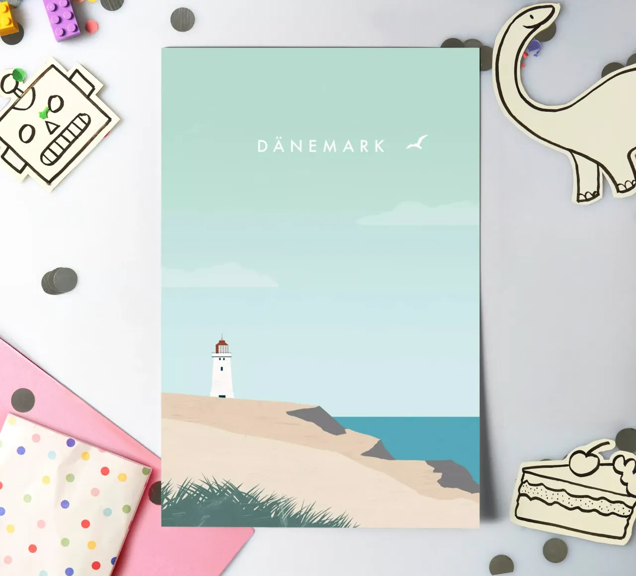 Denmark sticker sheet by Katinka Reinke