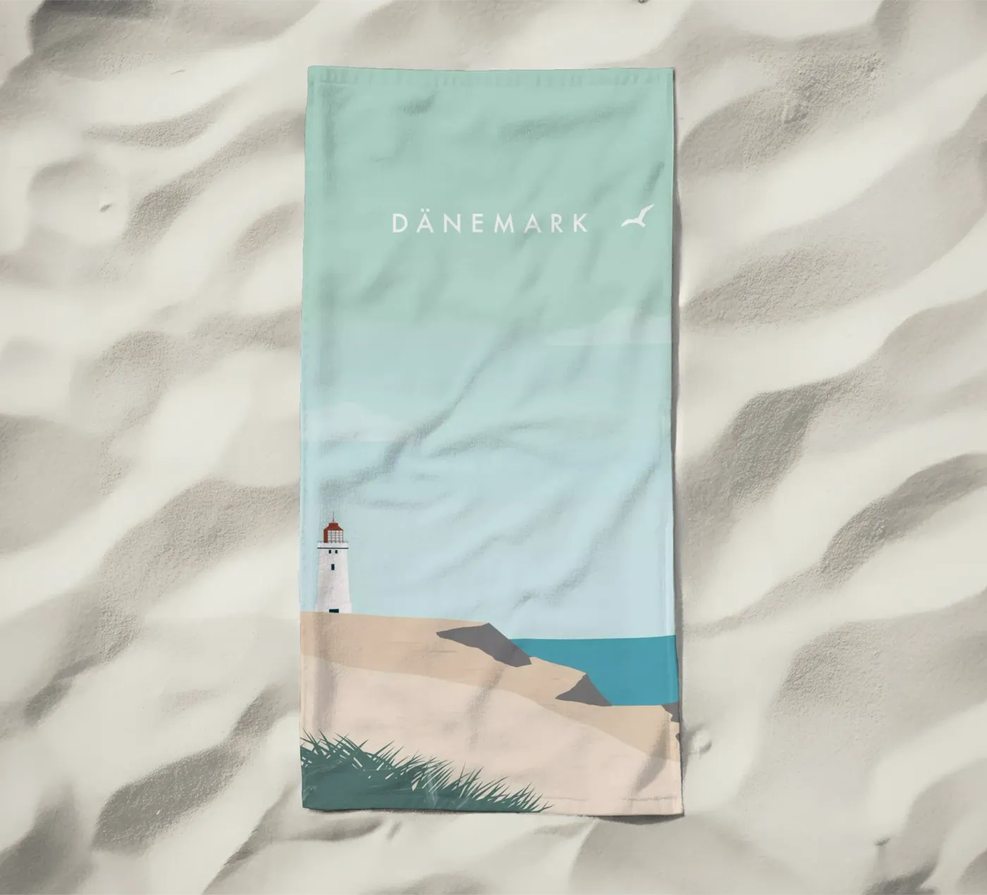 Denmark beach towel by Katinka Reinke