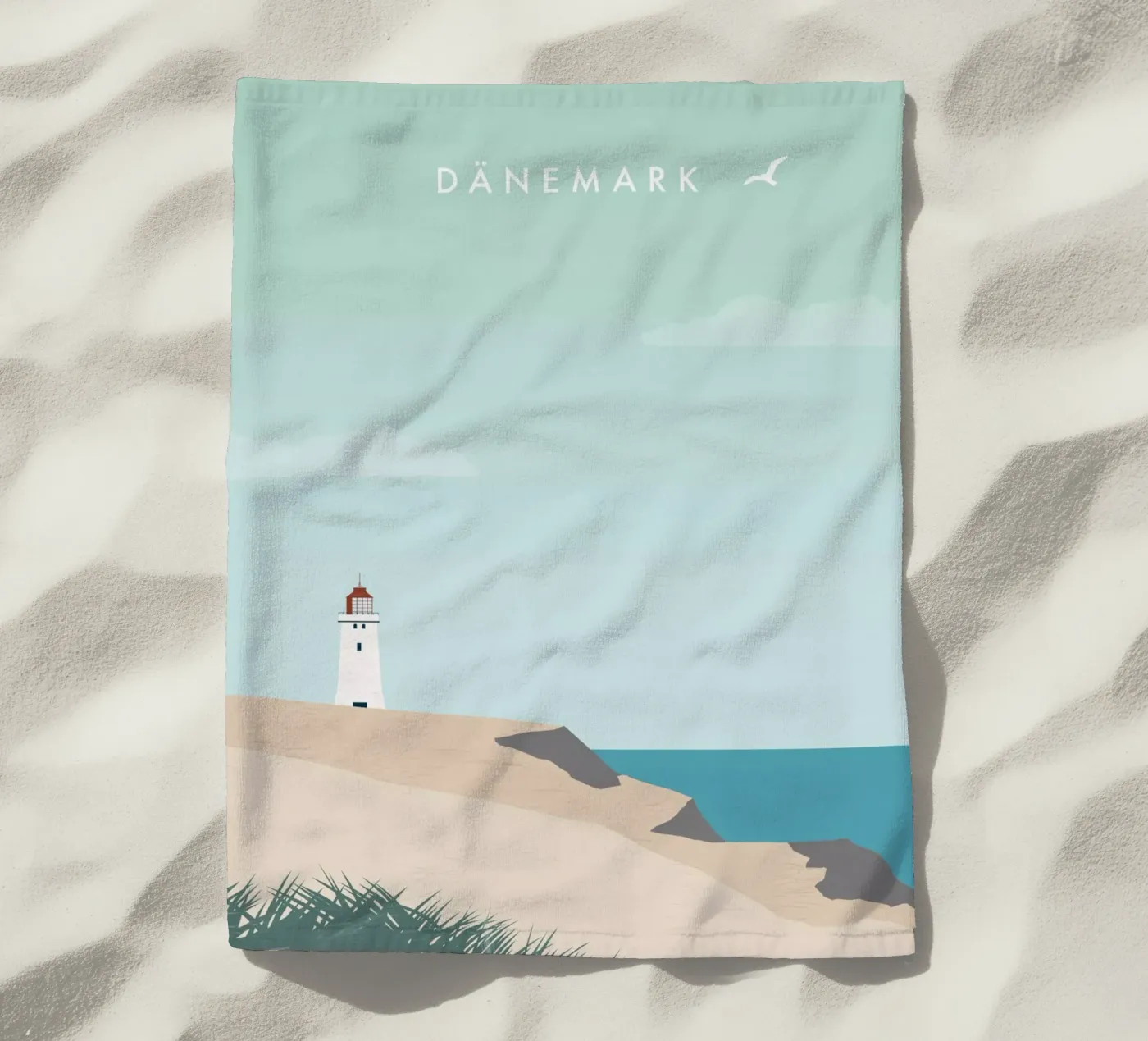 Denmark beach towel by Katinka Reinke