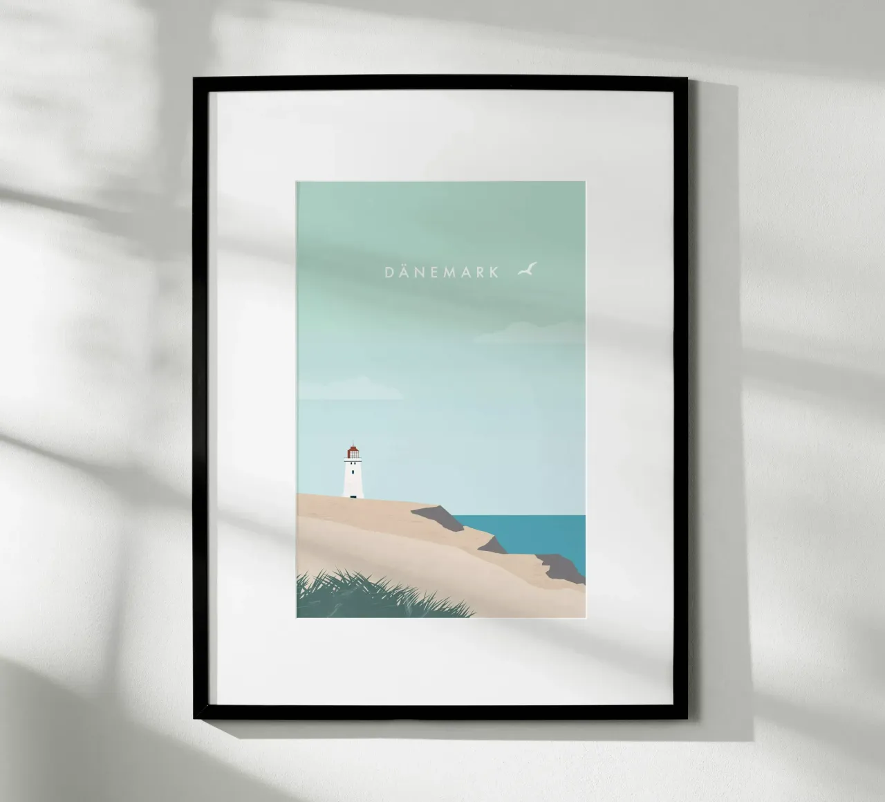 Danimarca poster con telaio in plastica da Katinka Reinke