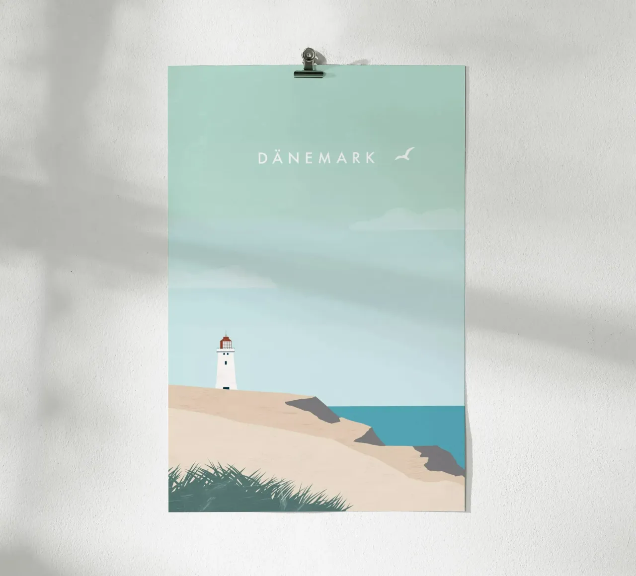 Danimarca poster con telaio in plastica da Katinka Reinke