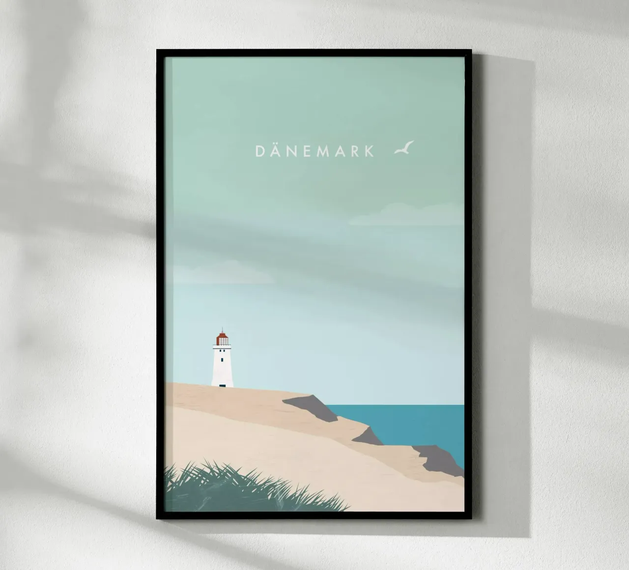 Danimarca poster con telaio in plastica da Katinka Reinke