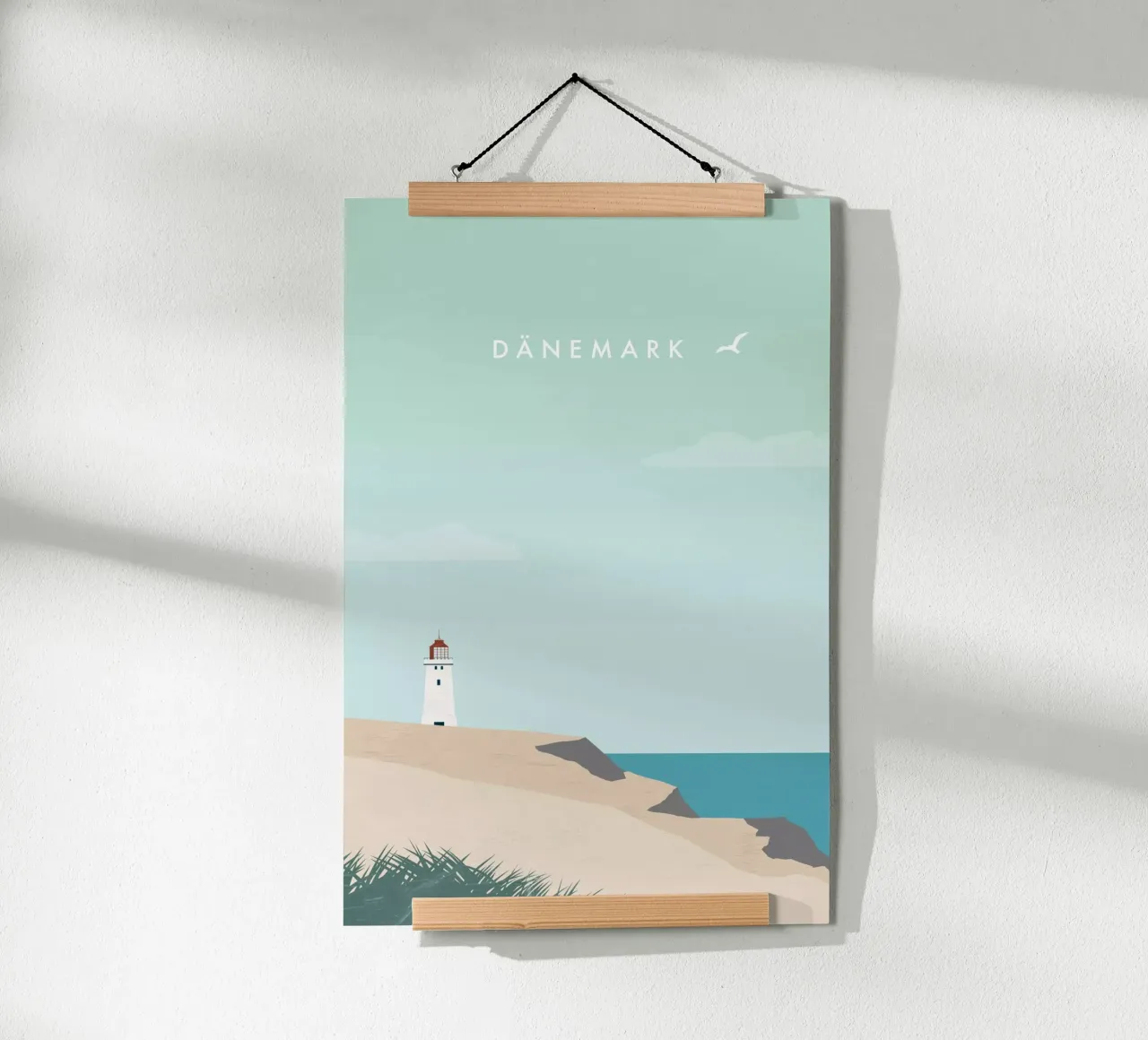 Danimarca poster con telaio in plastica da Katinka Reinke