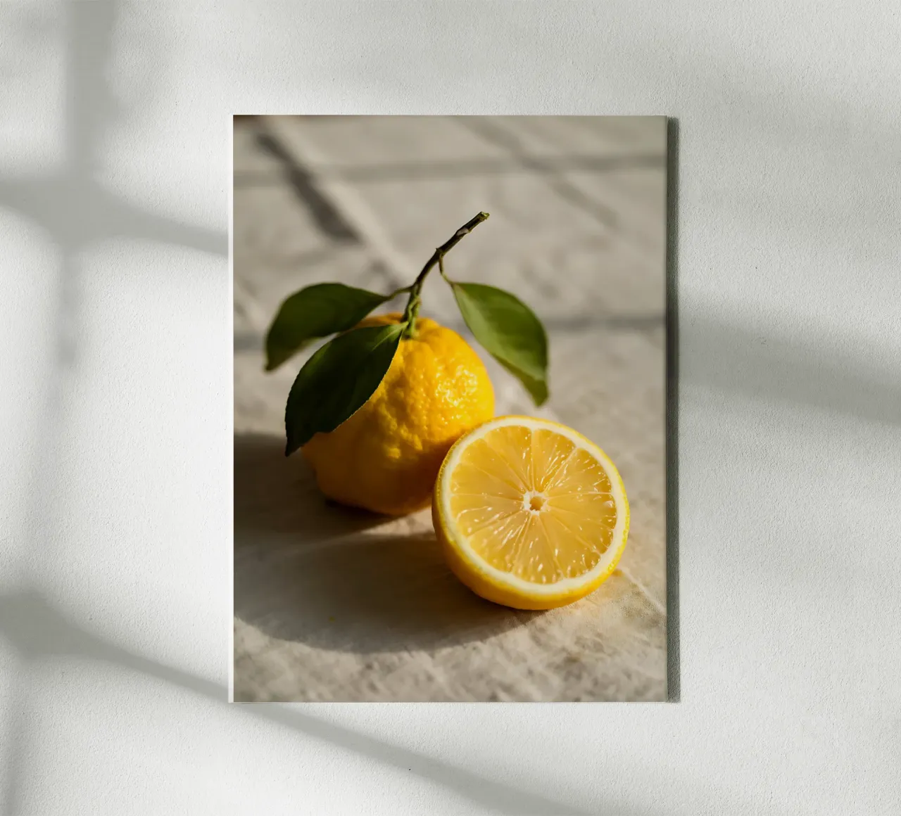 Limone fresco alla luce del mattino tela da Casa Limon