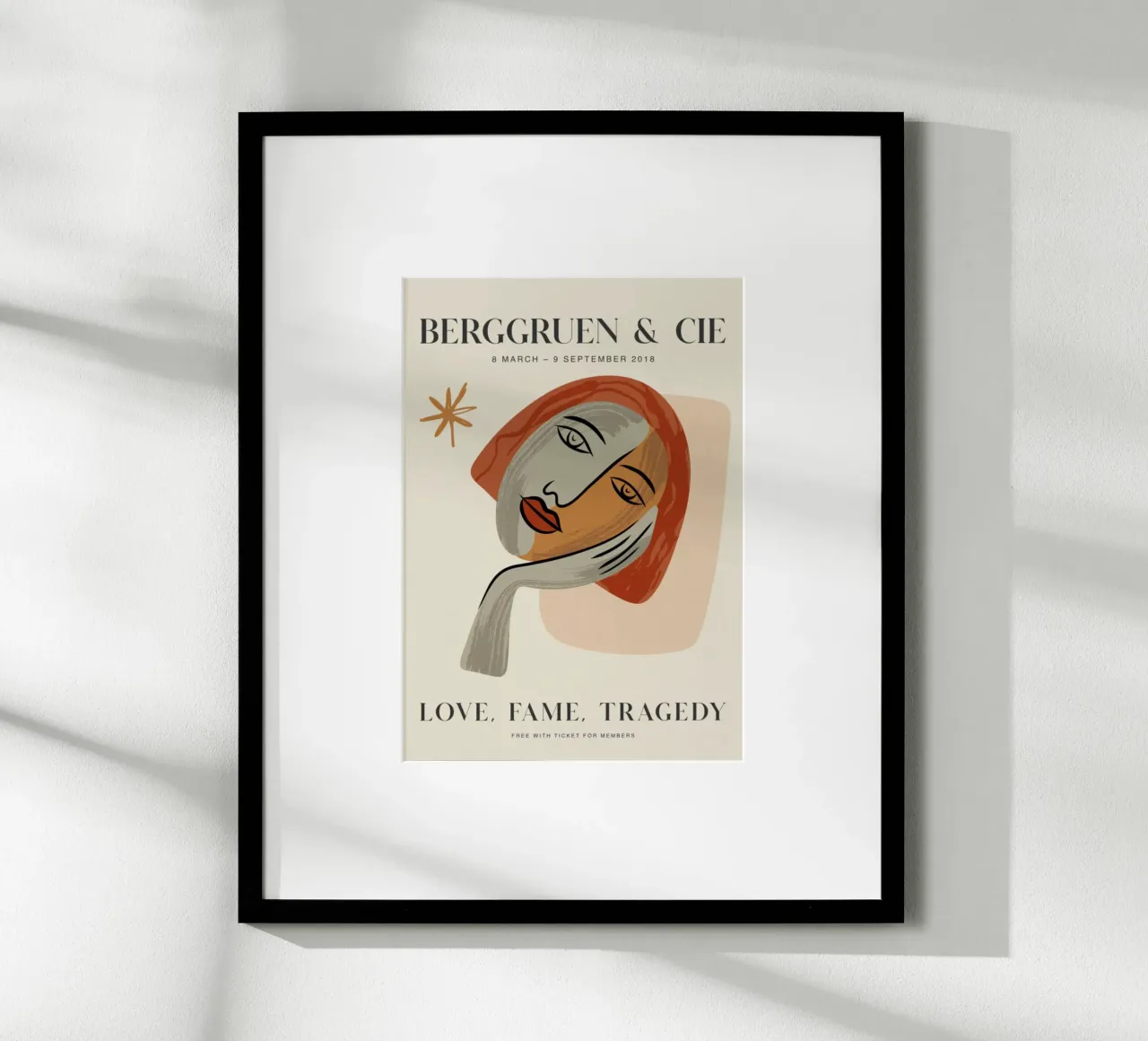 Poster per la mostra di Berggruen ispirato a Picasso - Arte moderna poster da homdeco
