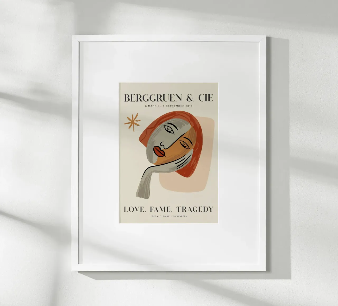 Poster per la mostra di Berggruen ispirato a Picasso - Arte moderna poster da homdeco