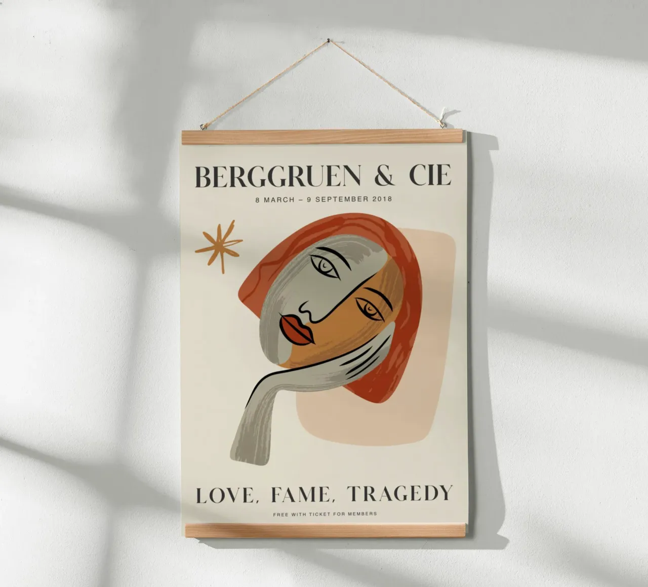 Poster per la mostra di Berggruen ispirato a Picasso - Arte moderna poster da homdeco