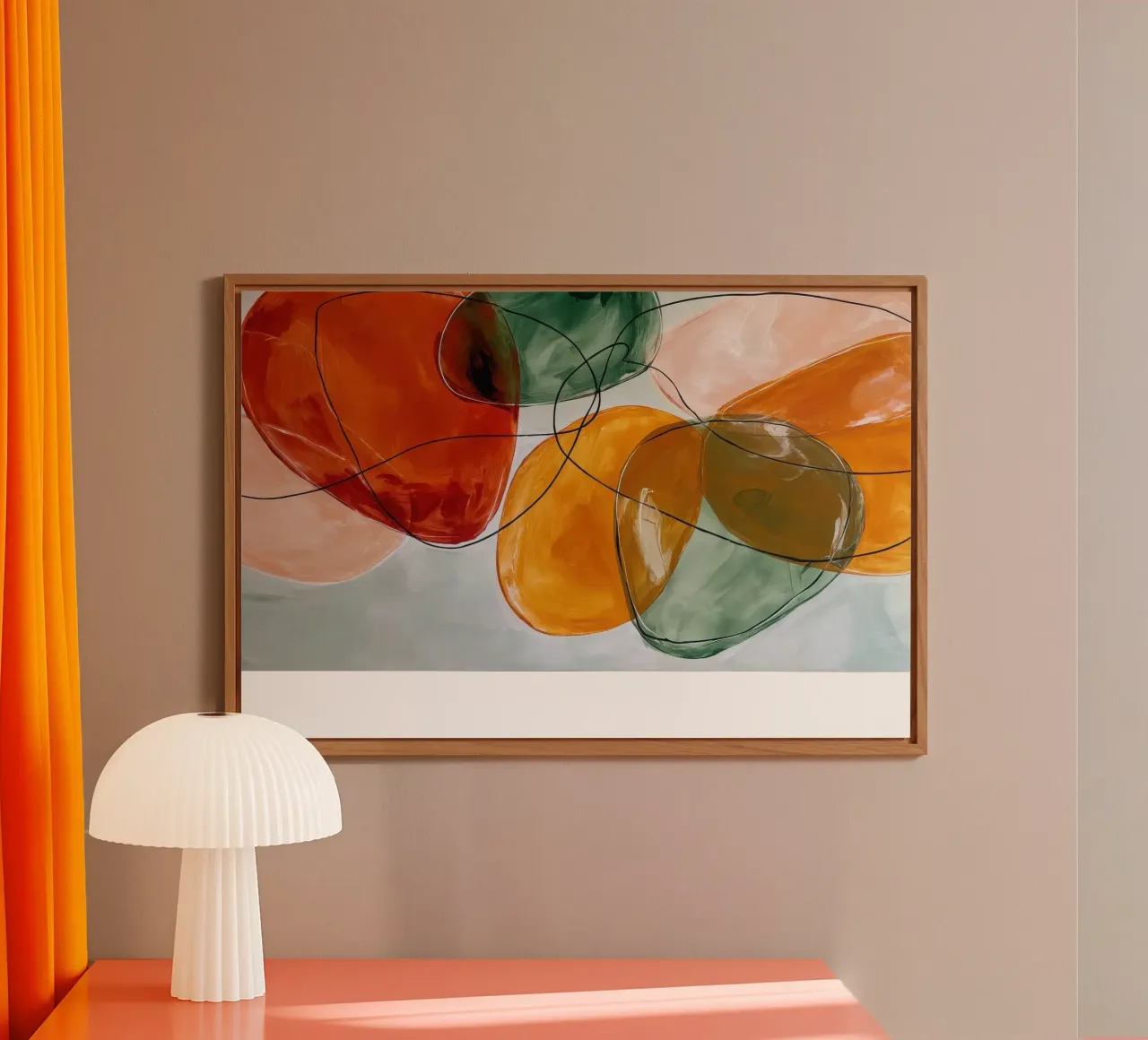 Forme organiche minimaliste in movimento alluminio dibond da Artbyvo