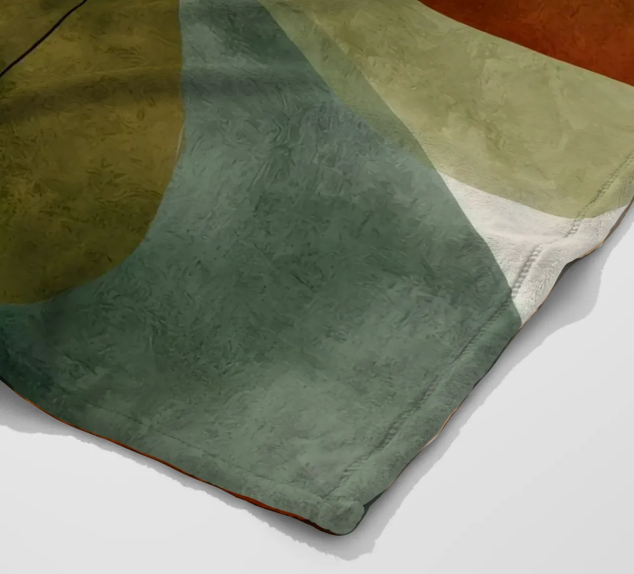 Overlappende kleurvlakken en zwarte lijnen fleecedeken van Artbyvo