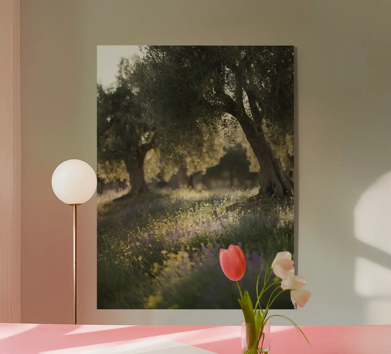 Oliveti e fiori selvatici al sole plexiglass da Casa Limon